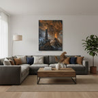 Dikey Kanvas Tablo Salon Duvar Tablosu Mordor Lotr Realistik Yeni Ev Hediyesi Ofis Tablosu