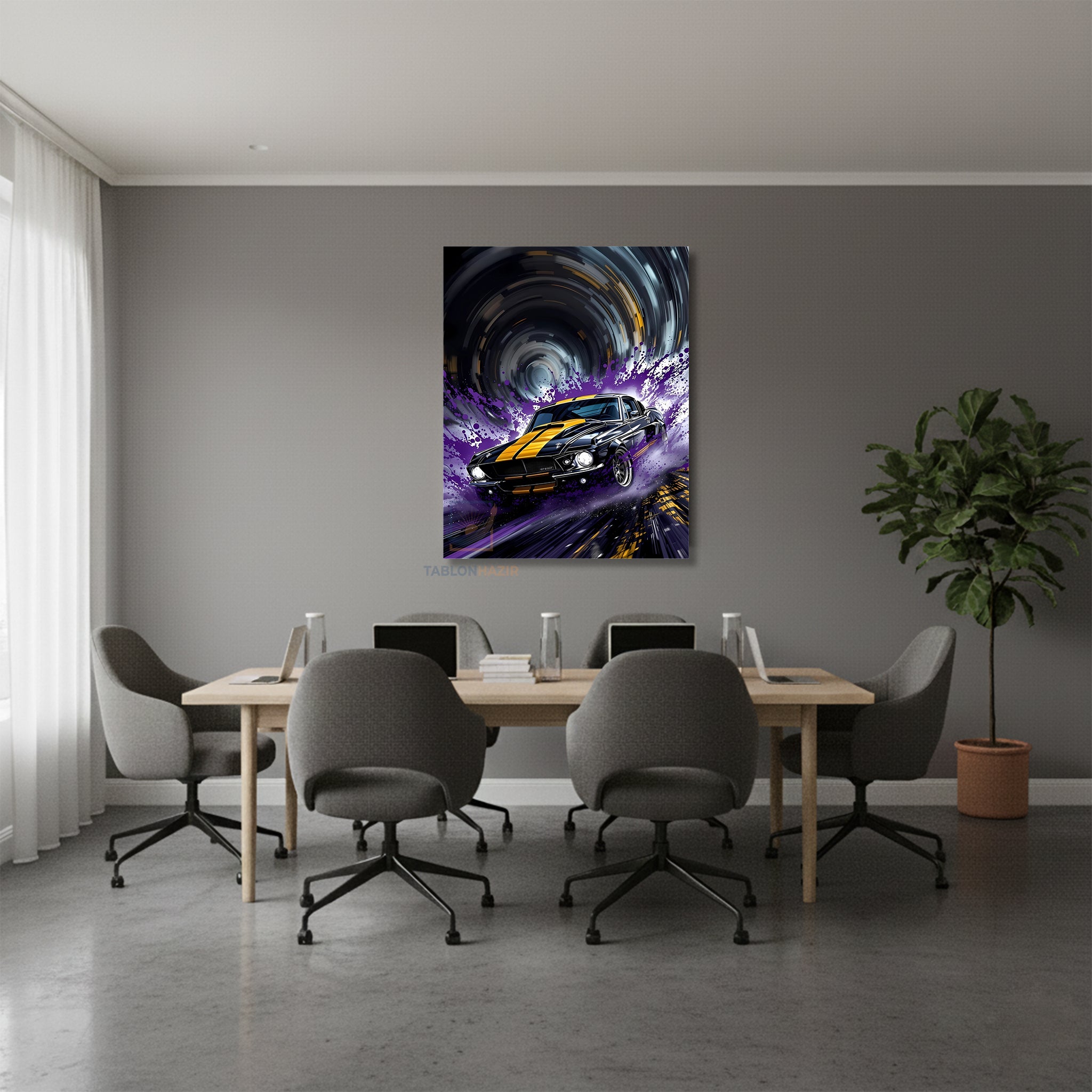 Dikey Kanvas Tablo Salon Duvar Tablosu Morsiyaharaba Yeni Ev Hediyesi Ofis Tablosu