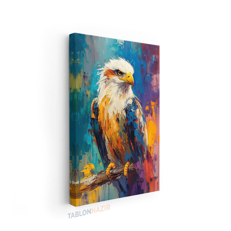 Dikey Kanvas Tablo Salon Duvar Tablosu Renklikartal Yeni Ev Hediyesi Ofis Tablosu