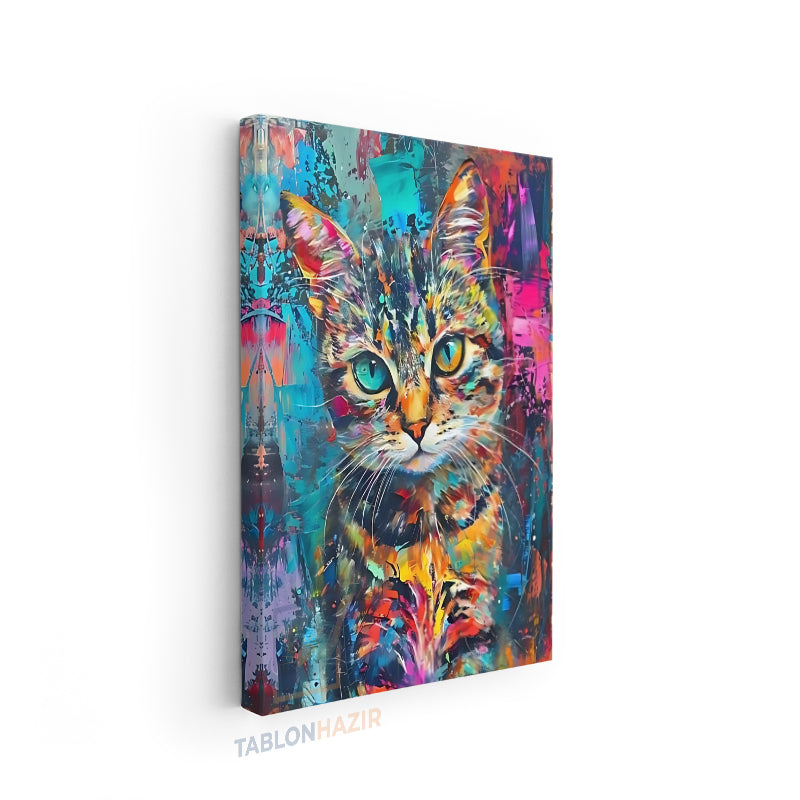 Dikey Kanvas Tablo Salon Duvar Tablosu Renklikedi Yeni Ev Hediyesi Ofis Tablosu