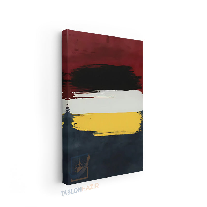 Dikey Kanvas Tablo Salon Duvar Tablosu Soyut 0011 Yeni Ev Hediyesi Ofis Tablosu