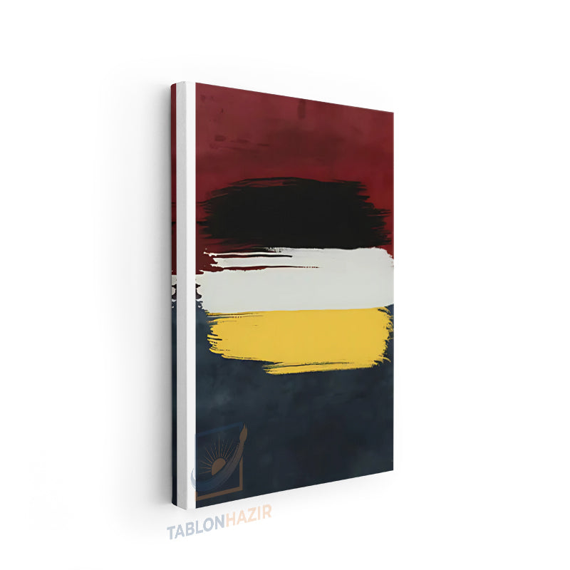 Dikey Kanvas Tablo Salon Duvar Tablosu Soyut 0012 Yeni Ev Hediyesi Ofis Tablosu