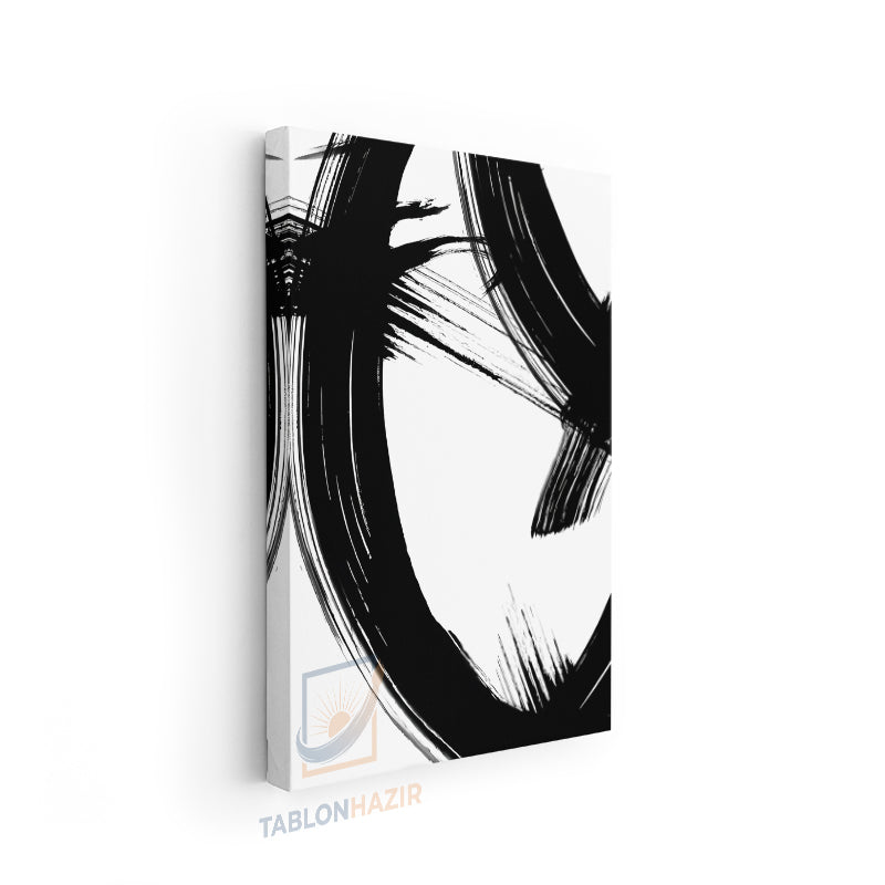Dikey Kanvas Tablo Salon Duvar Tablosu Soyut 0021 Yeni Ev Hediyesi Ofis Tablosu