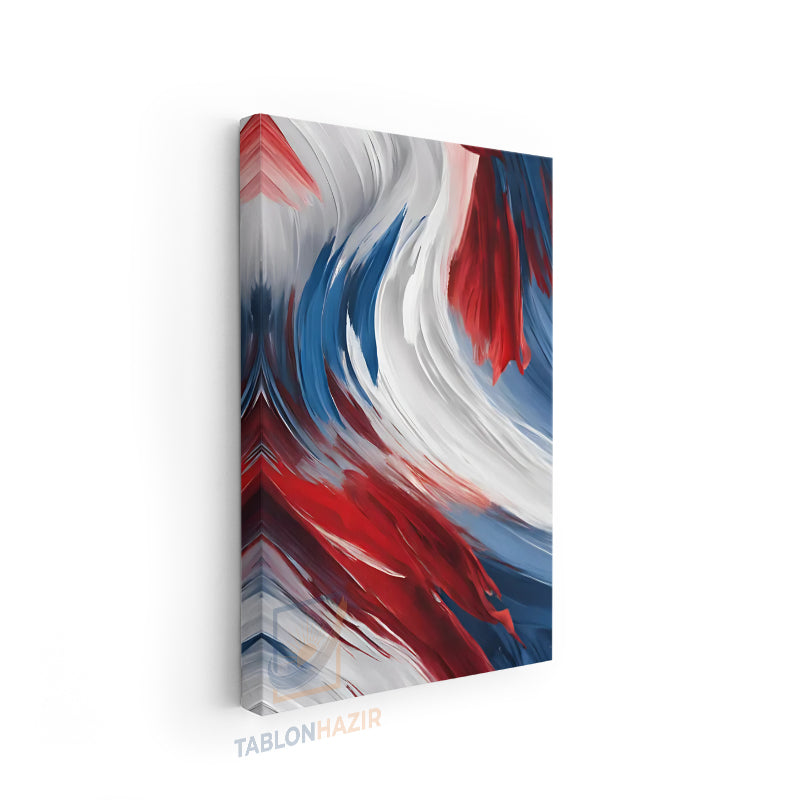 Dikey Kanvas Tablo Salon Duvar Tablosu Soyut 0023 Yeni Ev Hediyesi Ofis Tablosu