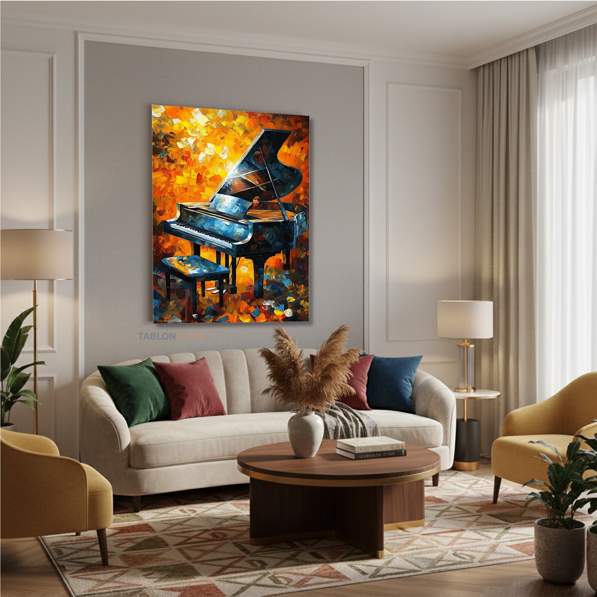 Dikey Kanvas Tablo Salon Duvar Tablosu Soyut 0026 Yeni Ev Hediyesi Ofis Tablosu