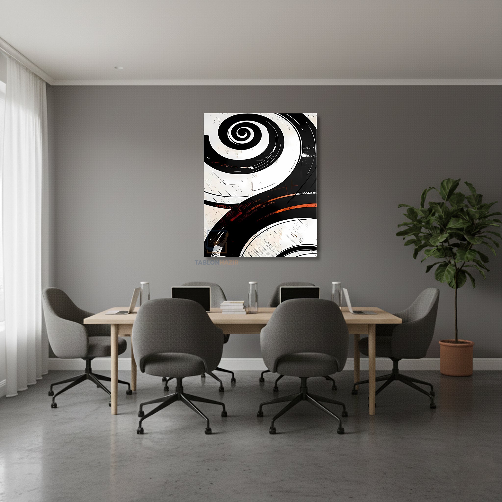 Dikey Kanvas Tablo Salon Duvar Tablosu Soyut 0027 2 Yeni Ev Hediyesi Ofis Tablosu