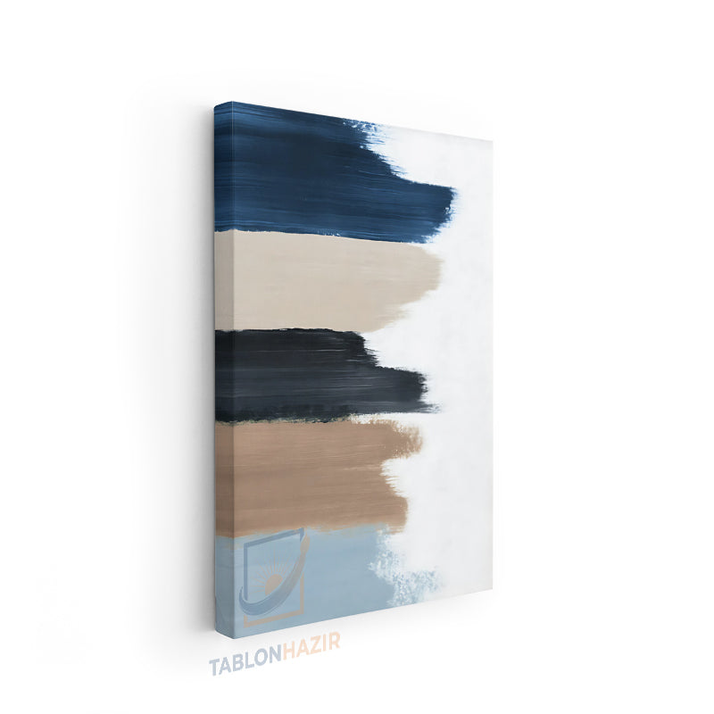 Dikey Kanvas Tablo Salon Duvar Tablosu Soyut 0028 Yeni Ev Hediyesi Ofis Tablosu