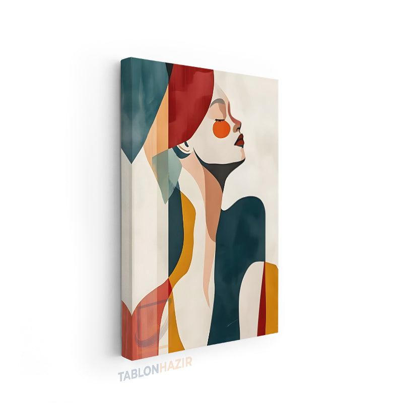 Dikey Kanvas Tablo Salon Duvar Tablosu Soyut 0034 Yeni Ev Hediyesi Ofis Tablosu