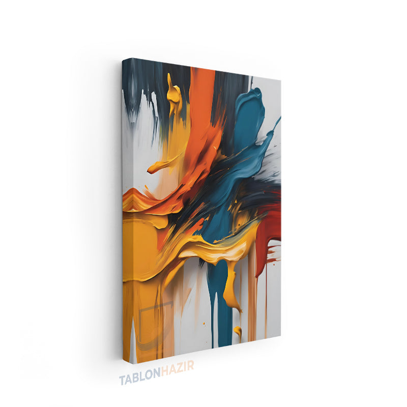Dikey Kanvas Tablo Salon Duvar Tablosu Soyut 0036 1 Yeni Ev Hediyesi Ofis Tablosu