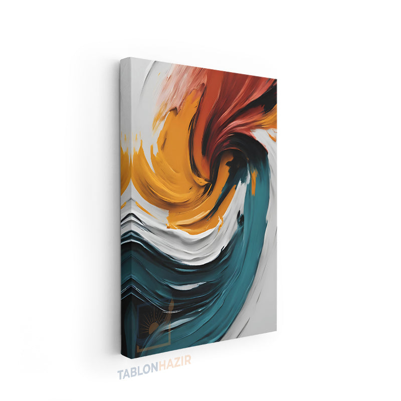 Dikey Kanvas Tablo Salon Duvar Tablosu Soyut 0036 2 Yeni Ev Hediyesi Ofis Tablosu