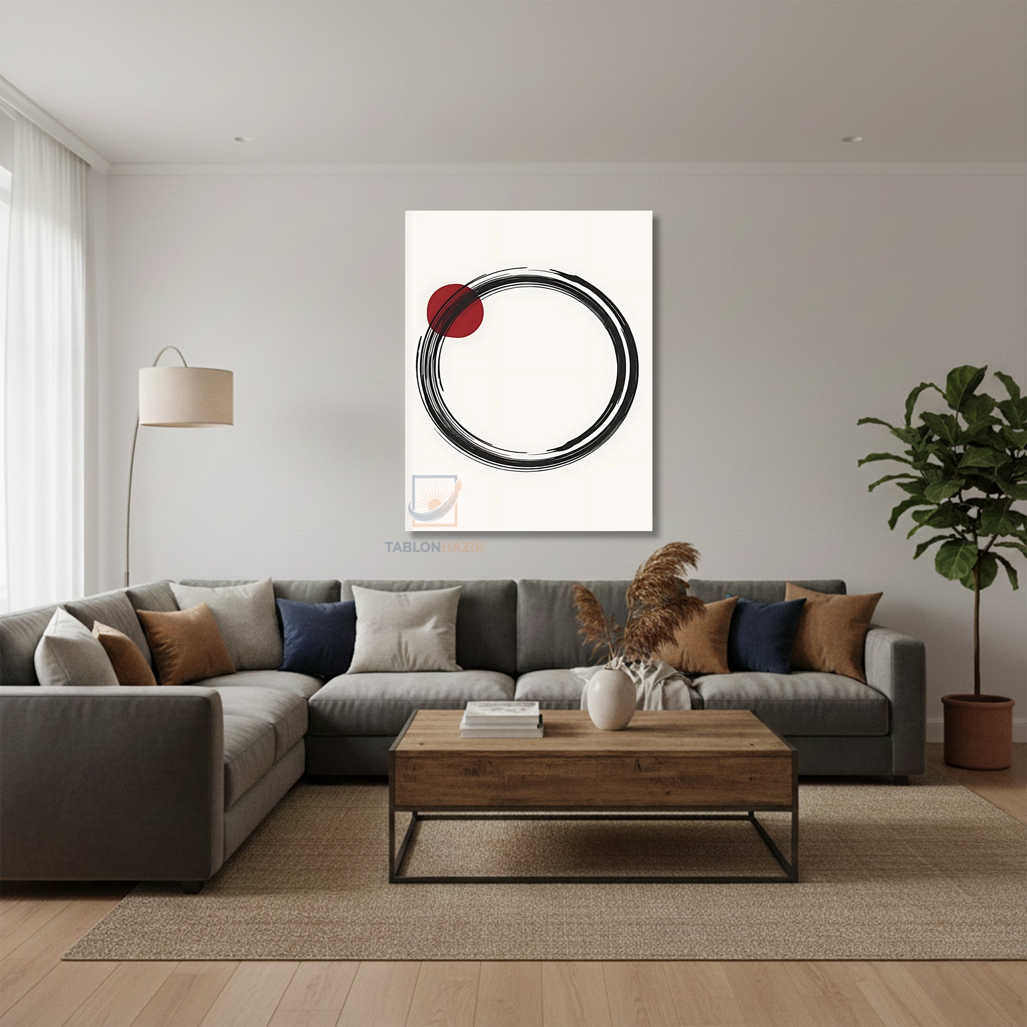 Dikey Kanvas Tablo Salon Duvar Tablosu Soyut 0037 1 Yeni Ev Hediyesi Ofis Tablosu