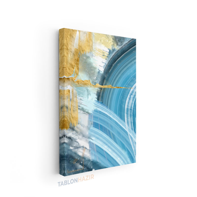 Dikey Kanvas Tablo Salon Duvar Tablosu Soyut 0038 3 Yeni Ev Hediyesi Ofis Tablosu