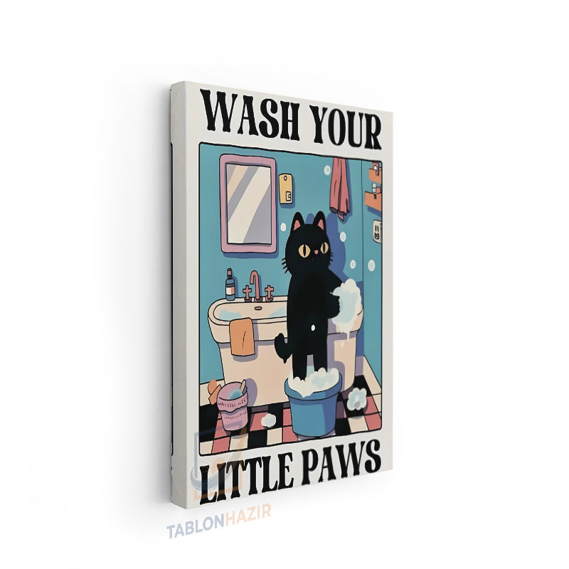 Dikey Kanvas Tablo Salon Duvar Tablosu Tatlıkedicik Yeni Ev Hediyesi Ofis Tablosu