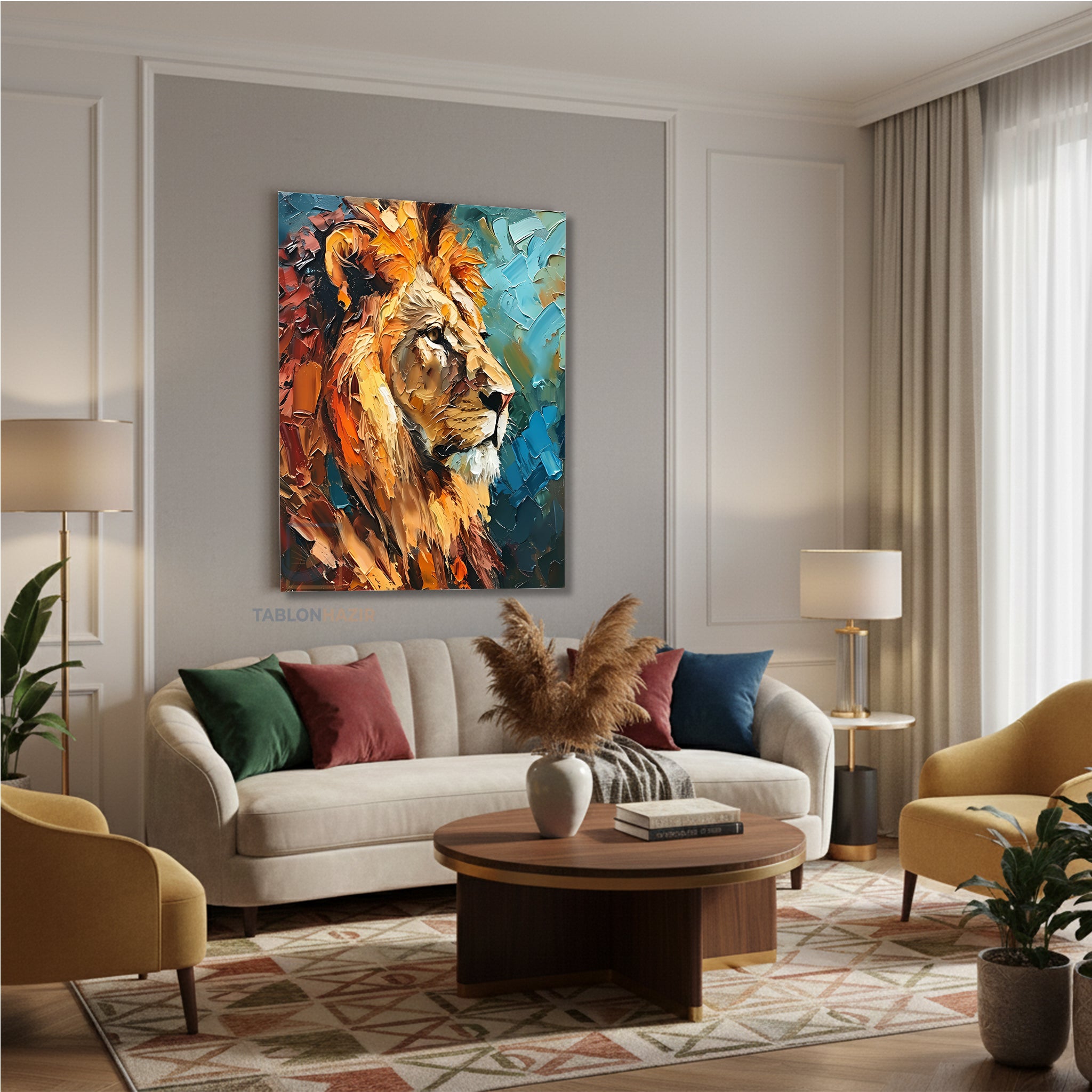 Dikey Kanvas Tablo Salon Duvar Tablosu Yeni Görseller Yeni Ev Hediyesi Ofis Tablosu