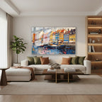 Yatay Cam Tablo Salon Duvar Tablosu Yatay Cam Avrupasehirmanzarasi Yeni Ev Hediyesi Ofis Tablosu