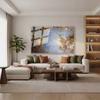 Yatay Cam Tablo Salon Duvar Tablosu Yatay Cam Baroksanateseri Yeni Ev Hediyesi Ofis Tablosu