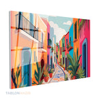 Yatay Cam Tablo Salon Duvar Tablosu Yatay Cam Bohemrenklisehir Yeni Ev Hediyesi Ofis Tablosu