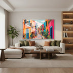 Yatay Cam Tablo Salon Duvar Tablosu Yatay Cam Bohemrenklisehir Yeni Ev Hediyesi Ofis Tablosu