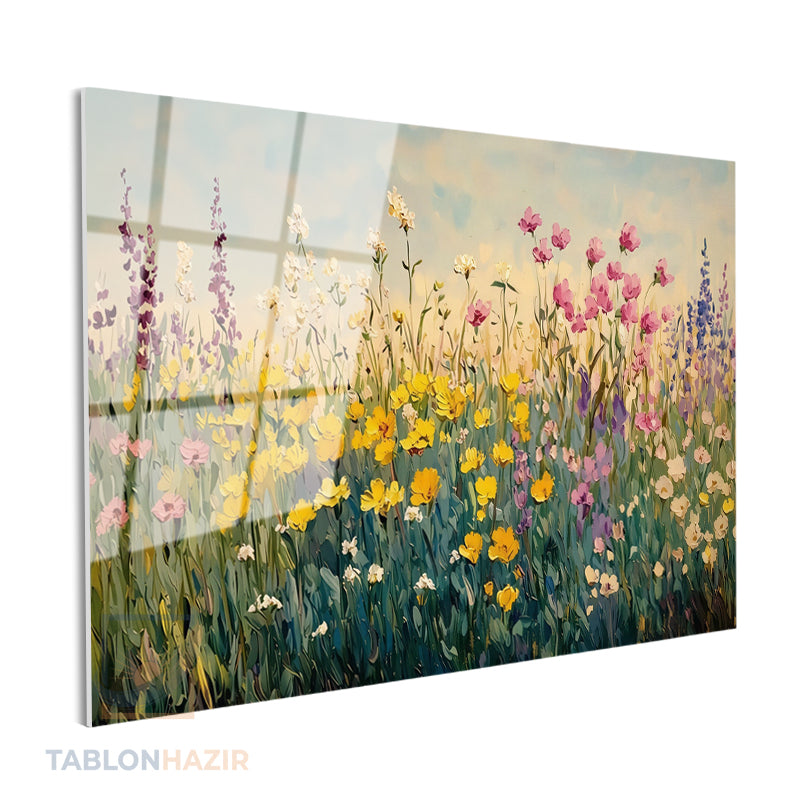 Yatay Cam Tablo Salon Duvar Tablosu Yatay Cam Cicekbahcesi22 Yeni Ev Hediyesi Ofis Tablosu