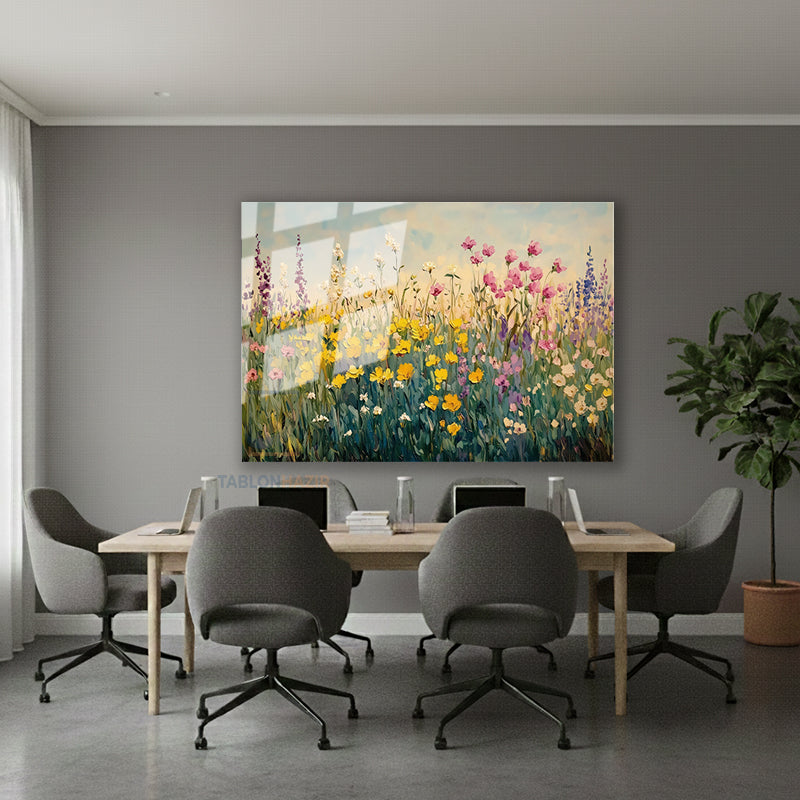 Yatay Cam Tablo Salon Duvar Tablosu Yatay Cam Cicekbahcesi22 Yeni Ev Hediyesi Ofis Tablosu