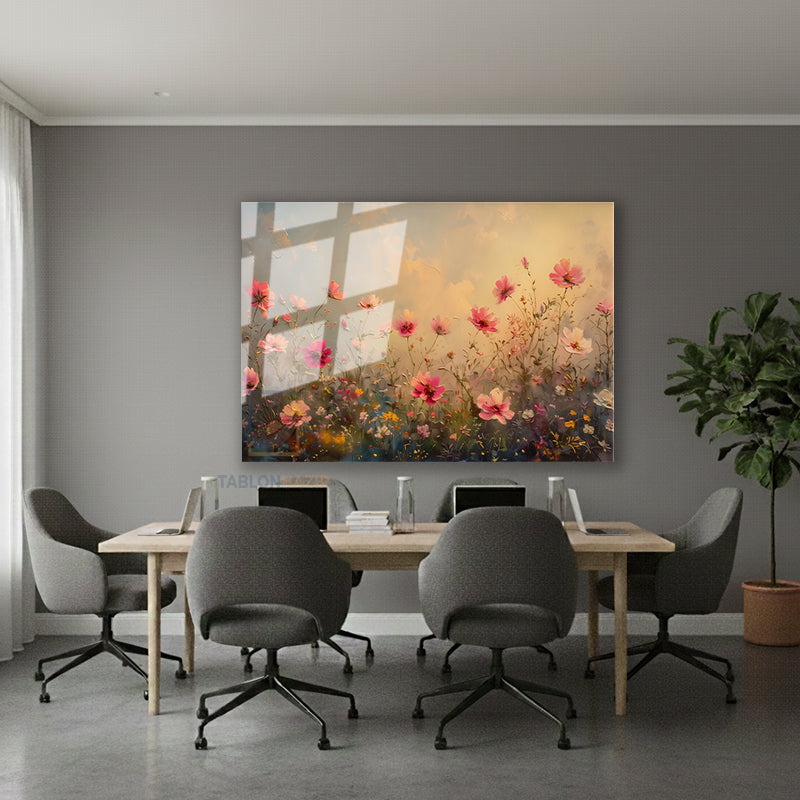 Yatay Cam Tablo Salon Duvar Tablosu Yatay Cam Cicekbahcesi33 Yeni Ev Hediyesi Ofis Tablosu
