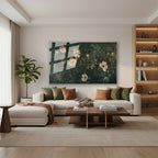 Yatay Cam Tablo Salon Duvar Tablosu Yatay Cam Cicekbahcesi55 Yeni Ev Hediyesi Ofis Tablosu