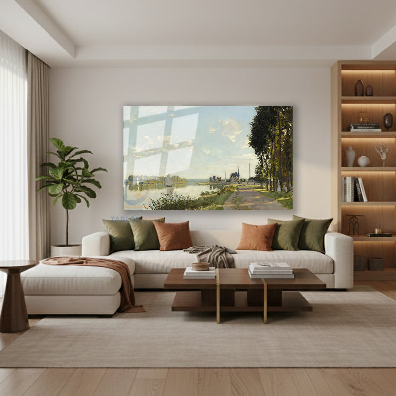 Yatay Cam Tablo Salon Duvar Tablosu Yatay Cam Dogamanzarasi14 Yeni Ev Hediyesi Ofis Tablosu