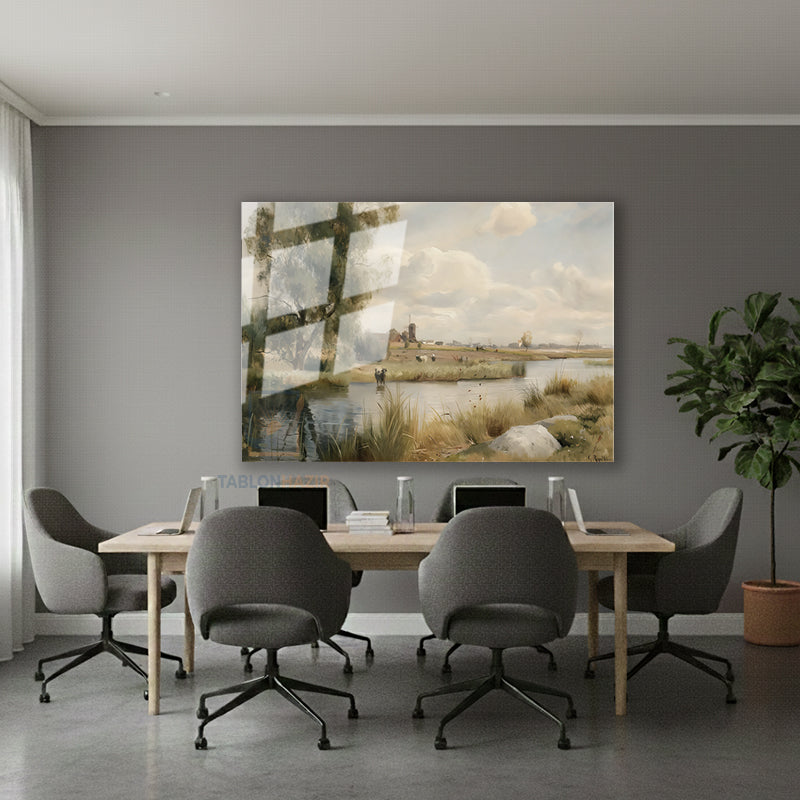 Yatay Cam Tablo Salon Duvar Tablosu Yatay Cam Dogamanzarasi15 Yeni Ev Hediyesi Ofis Tablosu