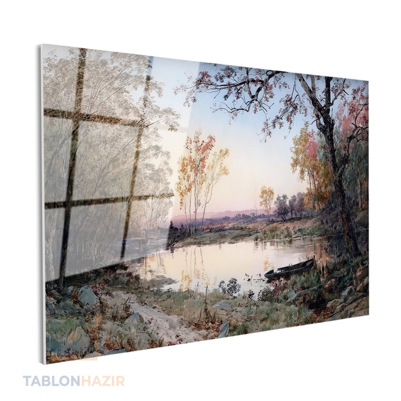 Yatay Cam Tablo Salon Duvar Tablosu Yatay Cam Dogamanzarasi2 Yeni Ev Hediyesi Ofis Tablosu