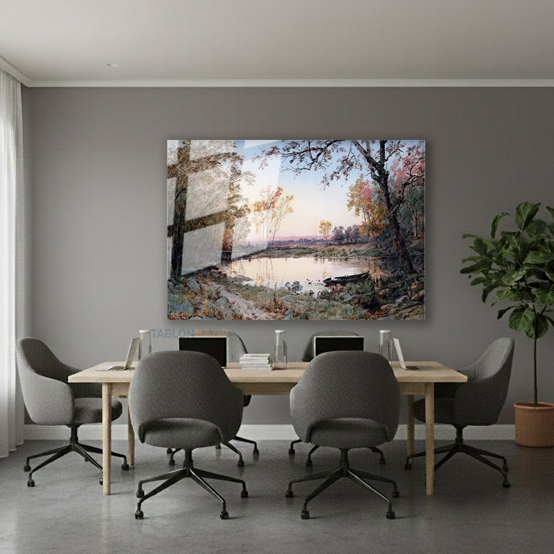 Yatay Cam Tablo Salon Duvar Tablosu Yatay Cam Dogamanzarasi2 Yeni Ev Hediyesi Ofis Tablosu