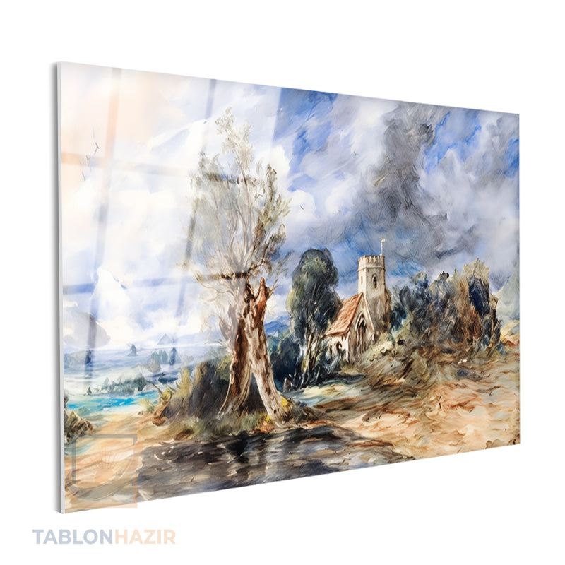 Yatay Cam Tablo Salon Duvar Tablosu Yatay Cam Dogamanzarasi3 Yeni Ev Hediyesi Ofis Tablosu