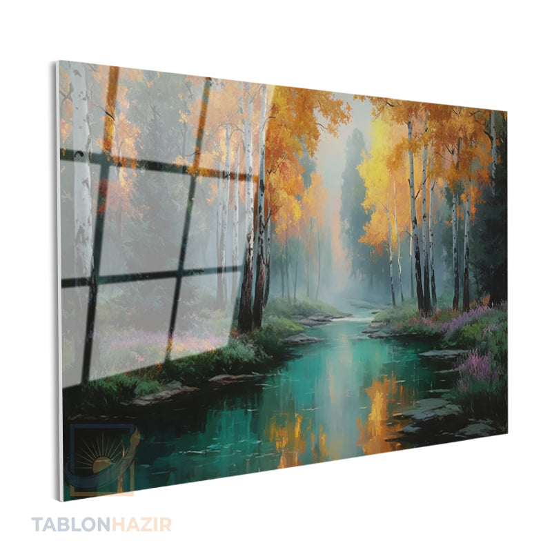 Yatay Cam Tablo Salon Duvar Tablosu Yatay Cam Dogamanzarasi4 Yeni Ev Hediyesi Ofis Tablosu