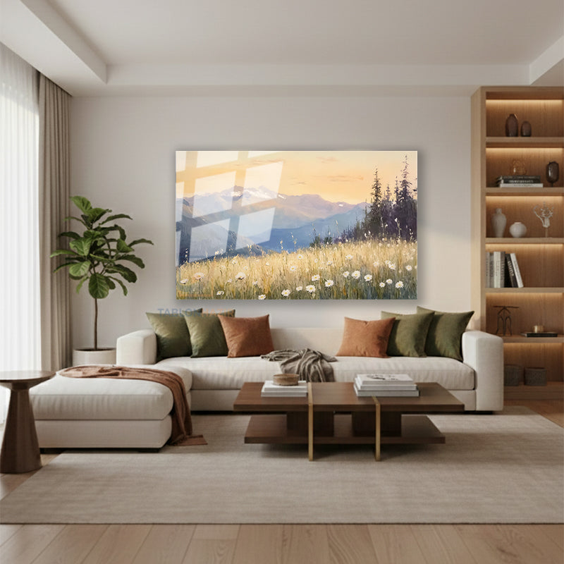 Yatay Cam Tablo Salon Duvar Tablosu Yatay Cam Dogamanzarasi5 Yeni Ev Hediyesi Ofis Tablosu