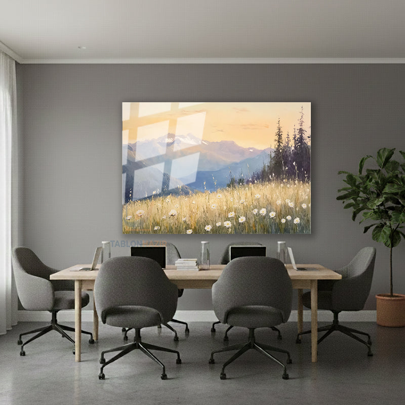 Yatay Cam Tablo Salon Duvar Tablosu Yatay Cam Dogamanzarasi5 Yeni Ev Hediyesi Ofis Tablosu