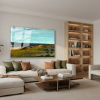 Yatay Cam Tablo Salon Duvar Tablosu Yatay Cam Dogamanzarasi6 Yeni Ev Hediyesi Ofis Tablosu