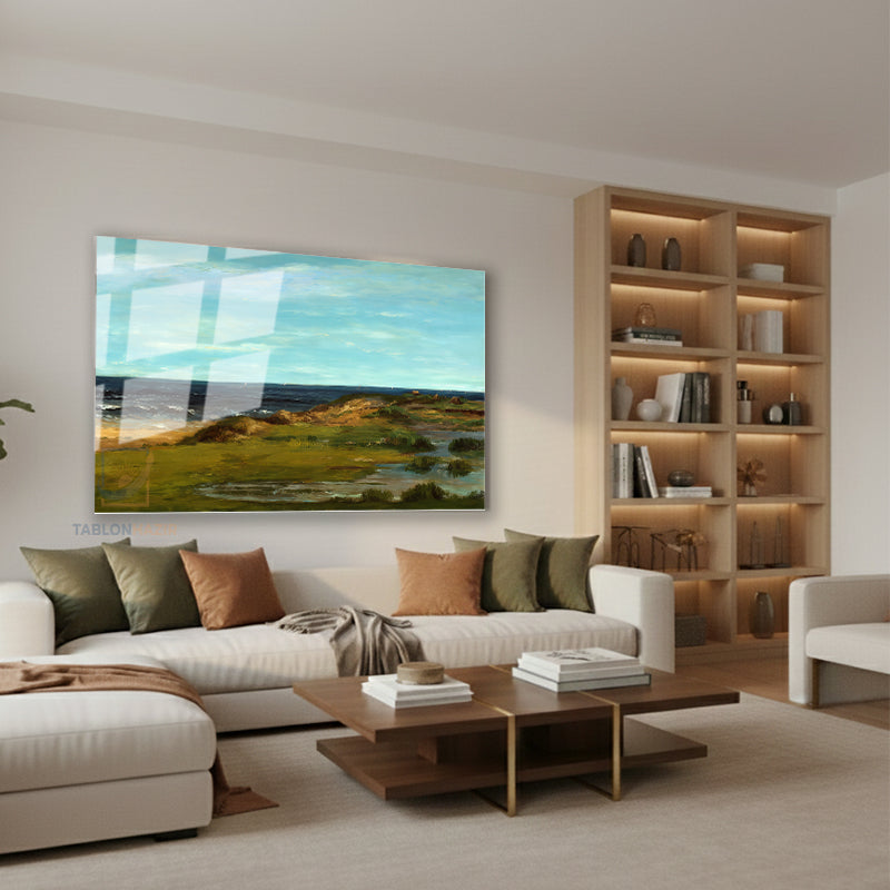 Yatay Cam Tablo Salon Duvar Tablosu Yatay Cam Dogamanzarasi6 Yeni Ev Hediyesi Ofis Tablosu