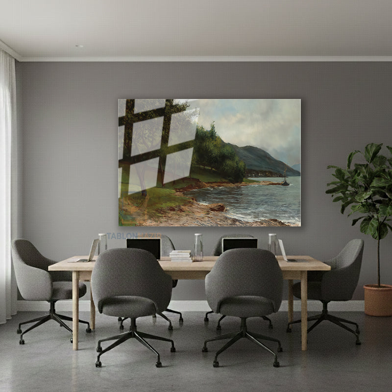 Yatay Cam Tablo Salon Duvar Tablosu Yatay Cam Dogamanzarasi7 Yeni Ev Hediyesi Ofis Tablosu