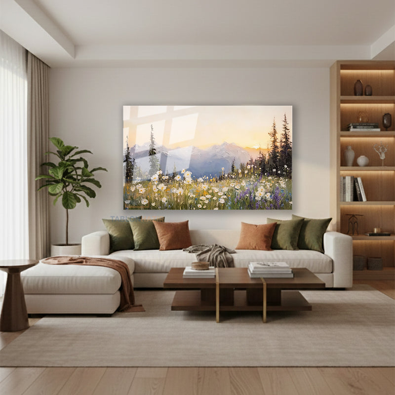 Yatay Cam Tablo Salon Duvar Tablosu Yatay Cam Dogamanzarasi9 Yeni Ev Hediyesi Ofis Tablosu