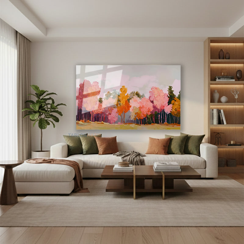 Yatay Cam Tablo Salon Duvar Tablosu Yatay Cam Doganinrenkleri2 Yeni Ev Hediyesi Ofis Tablosu