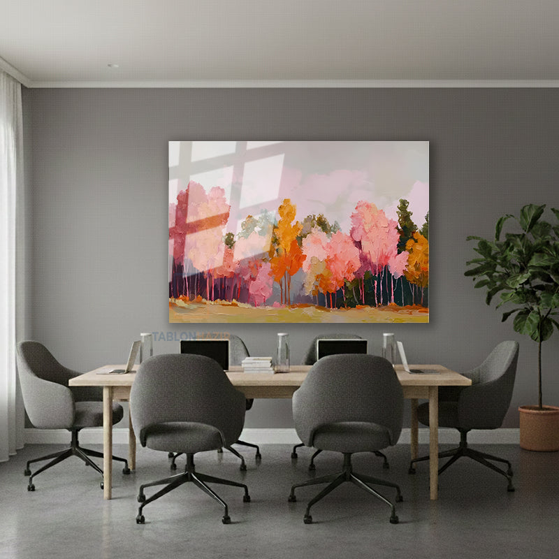 Yatay Cam Tablo Salon Duvar Tablosu Yatay Cam Doganinrenkleri2 Yeni Ev Hediyesi Ofis Tablosu