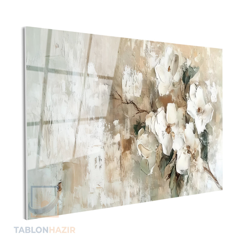 Yatay Cam Tablo Salon Duvar Tablosu Yatay Cam Fircadarbelericicekler3 Yeni Ev Hediyesi Ofis Tablosu