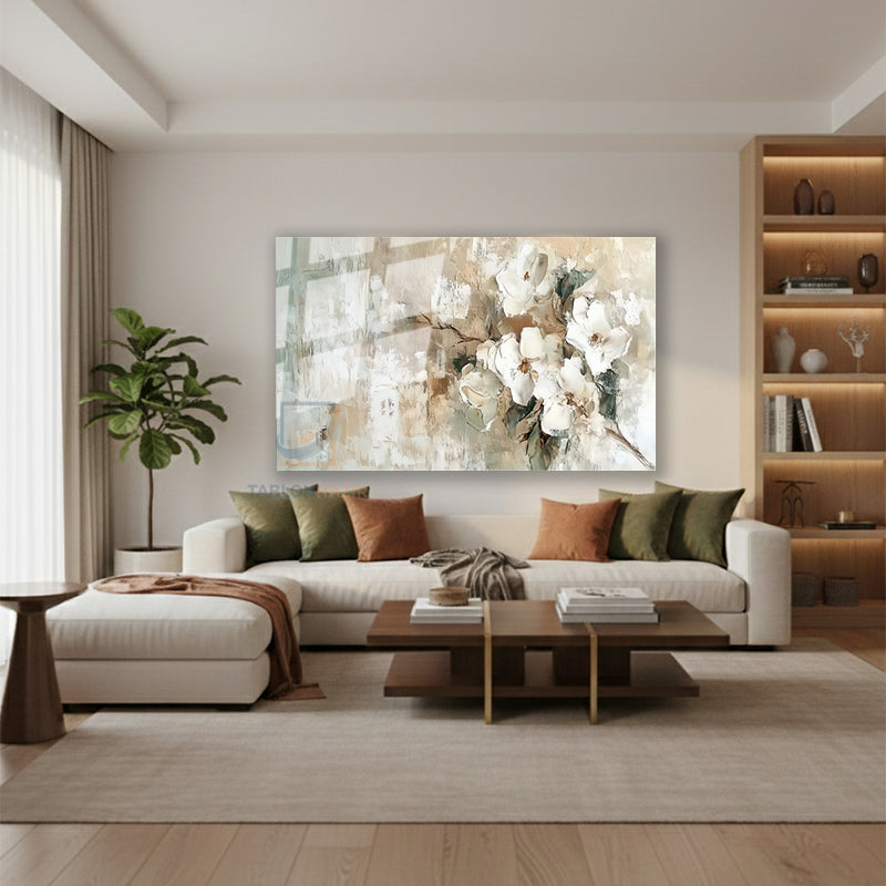 Yatay Cam Tablo Salon Duvar Tablosu Yatay Cam Fircadarbelericicekler3 Yeni Ev Hediyesi Ofis Tablosu