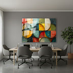 Yatay Cam Tablo Salon Duvar Tablosu Yatay Cam Geometriksekiller2 Yeni Ev Hediyesi Ofis Tablosu