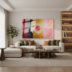 Yatay Cam Tablo Salon Duvar Tablosu Yatay Cam Geometriksekiller6 Yeni Ev Hediyesi Ofis Tablosu