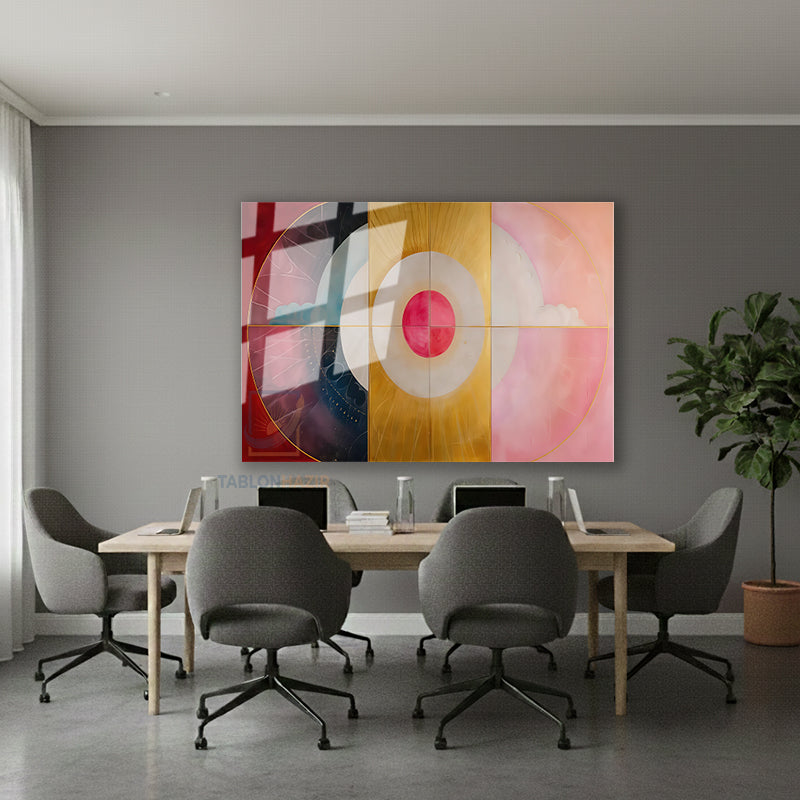 Yatay Cam Tablo Salon Duvar Tablosu Yatay Cam Geometriksekiller6 Yeni Ev Hediyesi Ofis Tablosu