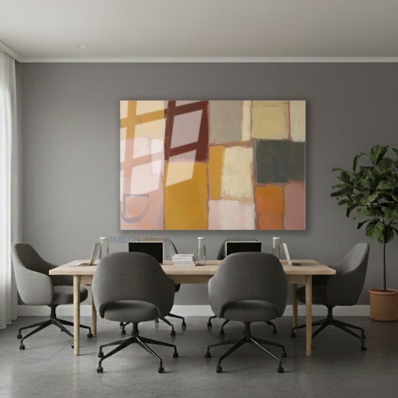 Yatay Cam Tablo Salon Duvar Tablosu Yatay Cam Geometriksekiller7 Yeni Ev Hediyesi Ofis Tablosu