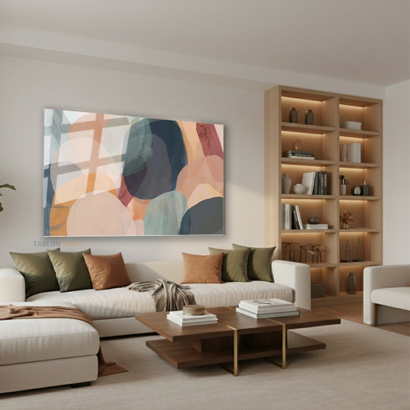 Yatay Cam Tablo Salon Duvar Tablosu Yatay Cam Geometriksekiller8 Yeni Ev Hediyesi Ofis Tablosu