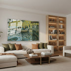 Yatay Cam Tablo Salon Duvar Tablosu Yatay Cam Golmanzarasi Yeni Ev Hediyesi Ofis Tablosu