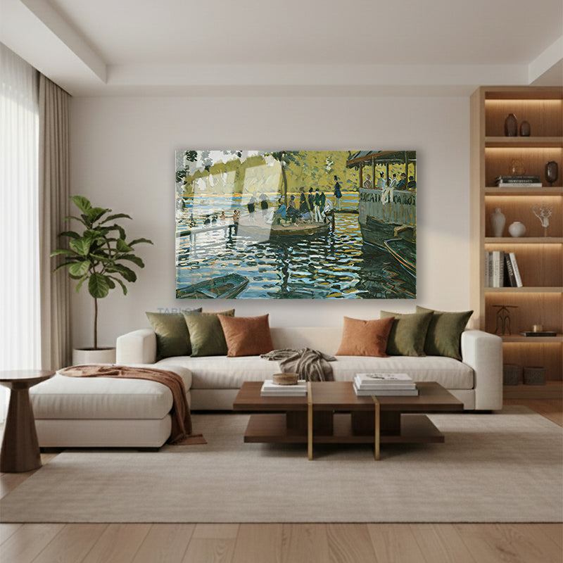 Yatay Cam Tablo Salon Duvar Tablosu Yatay Cam Golmanzarasi Yeni Ev Hediyesi Ofis Tablosu