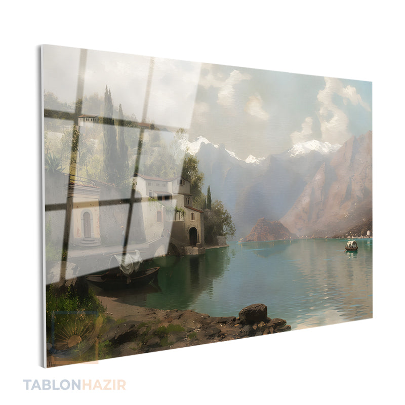 Yatay Cam Tablo Salon Duvar Tablosu Yatay Cam Golmanzarasi2 Yeni Ev Hediyesi Ofis Tablosu